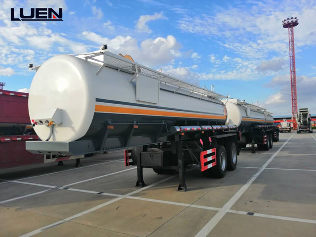 LUEN 50000 litres 3 essieux r&eacute;servoir de carburant en aluminium semi-remorque p&eacute;trolier