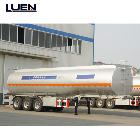 LUEN 50000 litres 3 essieux r&eacute;servoir de carburant en aluminium semi-remorque p&eacute;trolier