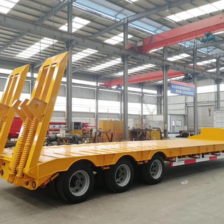 Lowbed Lowboy Loader Drop Deck Heavy Duty Dolly Semi Trailer From China