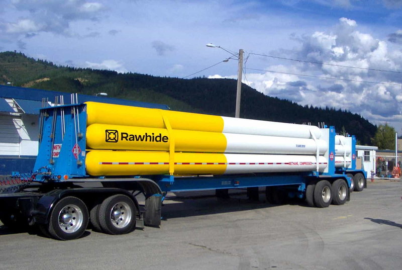 Remolque de tubo largo con tanque de GNC para gasolinera m&oacute;vil de f&aacute;brica 