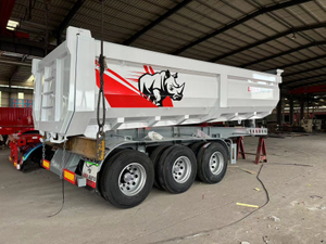 Gran capacidad Tres eje pesado end de volcado de volcado